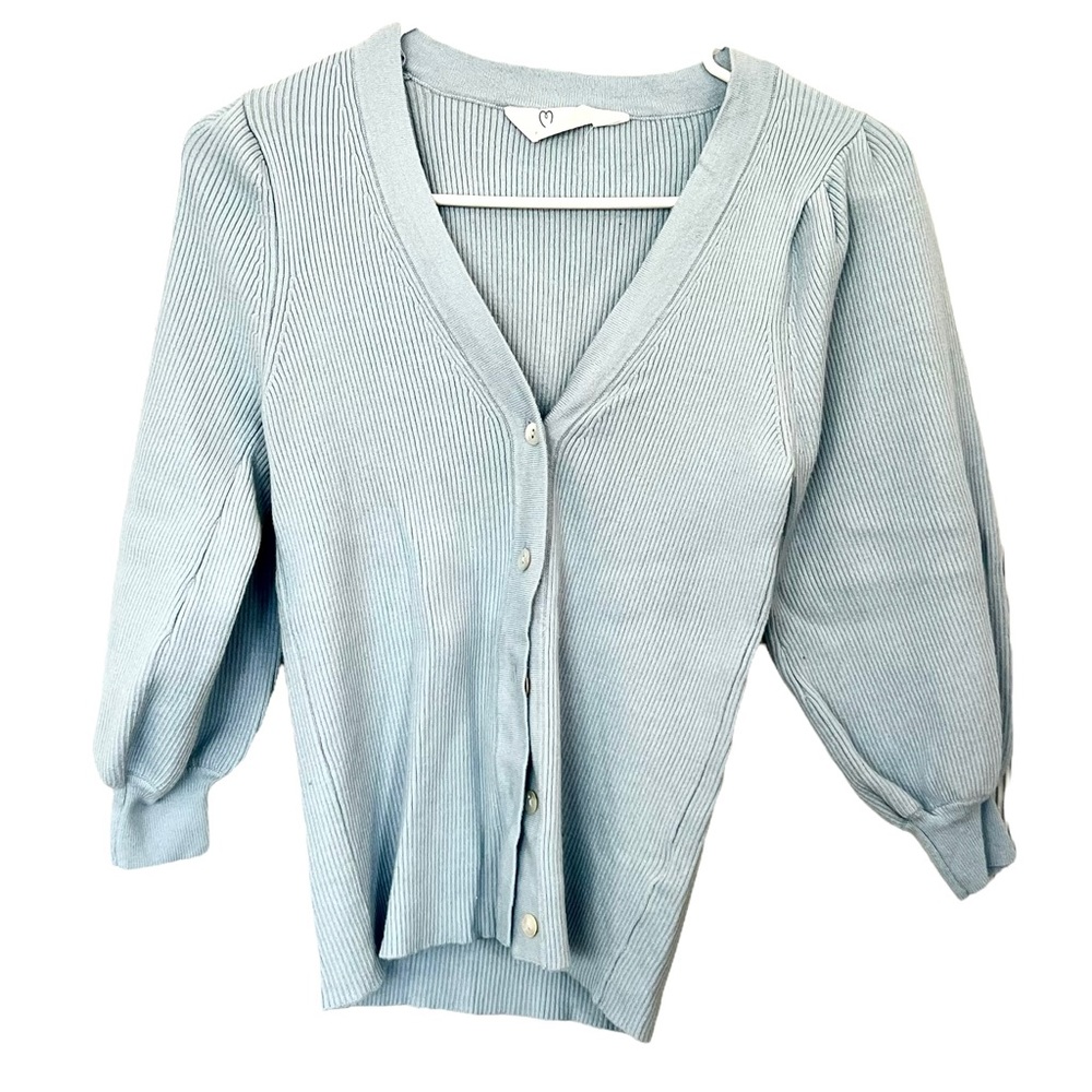 Light Blue Cardigan Sweater